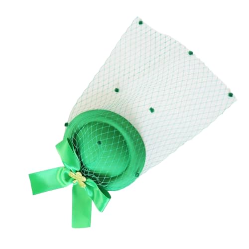 JAMNGHB Kleiner Zylinder mit Gesicht, Schleife, grüner Hut, Haarschmuck für StPatricks-Tag, Party, Kostüm, Karneval, Requisiten, Kopfbedeckung JAMNGHB Kleiner Zylinder mit Gesicht, Schleife, grüner Hut, Haarschmuck für StPatricks-Tag, Party, Kostüm, Karneval, Requisiten, Kopfbedeckung von JAMNGHB