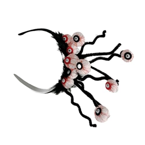 JAMNGHB Pfeifenaugen-Haarreif für Erwachsene und Kinder, Party-Requisiten, Stirnband, Cosplay, Kostüm, gruseliges Haarband, Halloween-Zubehör JAMNGHB Pfeifenaugen-Haarreif für Erwachsene und Kinder, Party-Requisiten, Stirnband, Cosplay, Kostüm, gruseliges Haarband, Halloween-Zubehör von JAMNGHB