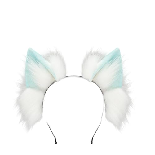 JAMNGHB Schöner Plüsch-Haarreif mit Tierohren, Anime-Event, Haar-Accessoire, biegbarer Haarreif für Rollenspiele, Partys und Festivals, Partys, Rollenspiel-Zubehör von JAMNGHB