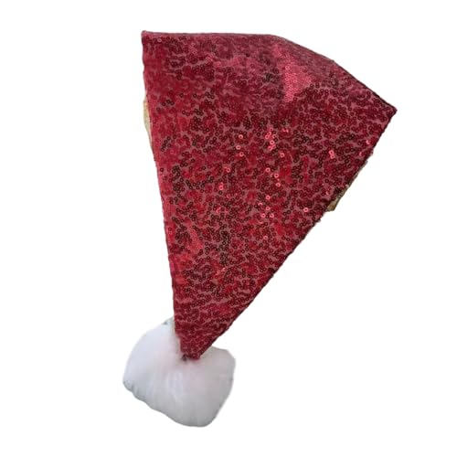JAMNGHB Weihnachtsmannmützen mit Pailletten, für Weihnachten, Feiern, Partys, Versammlungen JAMNGHB Weihnachtsmannmützen mit Pailletten, für Weihnachten, Feiern, Partys, Versammlungen von JAMNGHB
