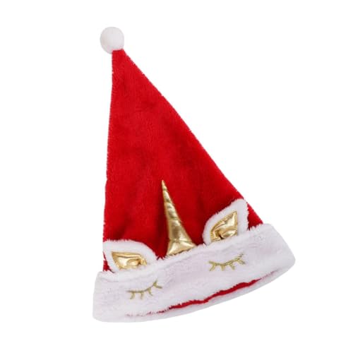 JAMNGHB Weihnachtsmütze mit Einhörnern, verstellbar, fröhliche Feiertagskopfbedeckung JAMNGHB Weihnachtsmütze mit Einhörnern, verstellbar, fröhliche Feiertagskopfbedeckung von JAMNGHB