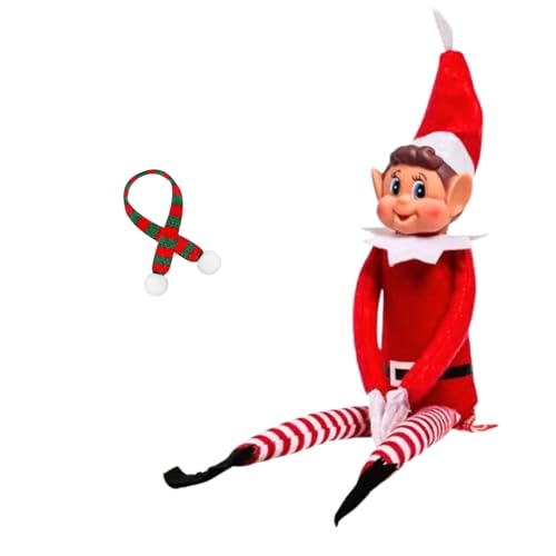 Weihnachtswichtel Junge mit Schal und Brille – Deko-Elf für Kinder – Lustige Wichtelpuppen als Set oder Einzeln – Traditionelle Weihnachtsdekoration für Zuhause Weihnachtswichtel Junge mit Schal und Brille – Deko-Elf für Kinder – Lustige Wichtelpuppen als Set oder Einzeln – Traditionelle Weihnachtsdekoration für Zuhause von JANDTEK