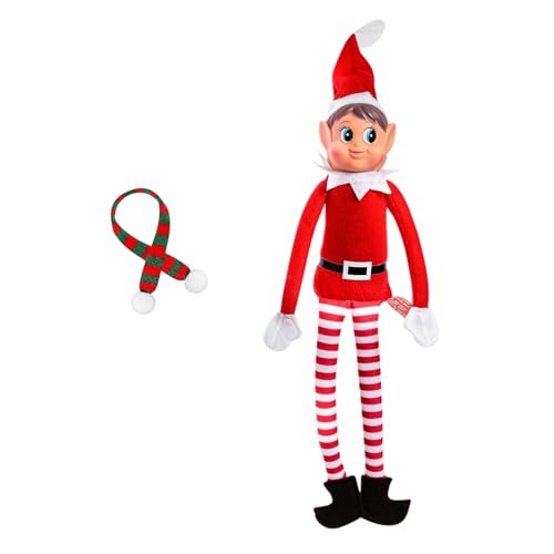 Weihnachtswichtelin mit Schal und Brille – Deko-Elf für Kinder – Lustige Wichtelpuppen als Set oder Einzeln – Traditionelle Weihnachtsdekoration für Zuhause Weihnachtswichtelin mit Schal und Brille – Deko-Elf für Kinder – Lustige Wichtelpuppen als Set oder Einzeln – Traditionelle Weihnachtsdekoration für Zuhause von JANDTEK