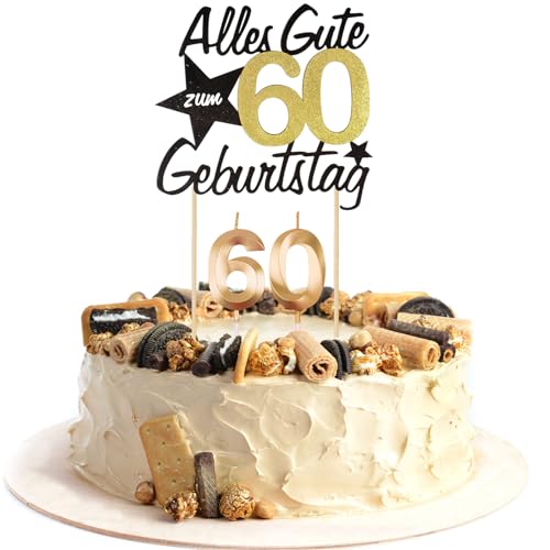 JAONLD 60 Geburtstag Deko Tortendeko Kuchen Deko Glitzer Schwarz Gold Bringen sie Geburtstagskerzen mit,Tortendeko Geburtstag Geeignet als Kuchendekoration zum 60. Geburtstag JAONLD 60 Geburtstag Deko Tortendeko Kuchen Deko Glitzer Schwarz Gold Bringen sie Geburtstagskerzen mit,Tortendeko Geburtstag Geeignet als Kuchendekoration zum 60. Geburtstag von JAONLD