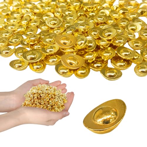 JAONLD Dekosteine Gold 200 Stück Schatz Treasure Piratenschatz Goldmünzen Goldtaler Goldnuggets Goldtaler Verzierung für Aquarium, Fisch Schildkröte Tank, Vasen Füller, Garten JAONLD Dekosteine Gold 200 Stück Schatz Treasure Piratenschatz Goldmünzen Goldtaler Goldnuggets Goldtaler Verzierung für Aquarium, Fisch Schildkröte Tank, Vasen Füller, Garten von JAONLD