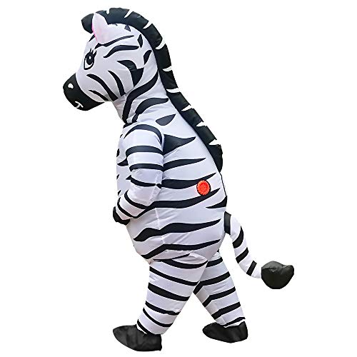 JASHKE Zebra Aufblasbares Kostüm Halloween-Kostüme für Erwachsene von JASHKE