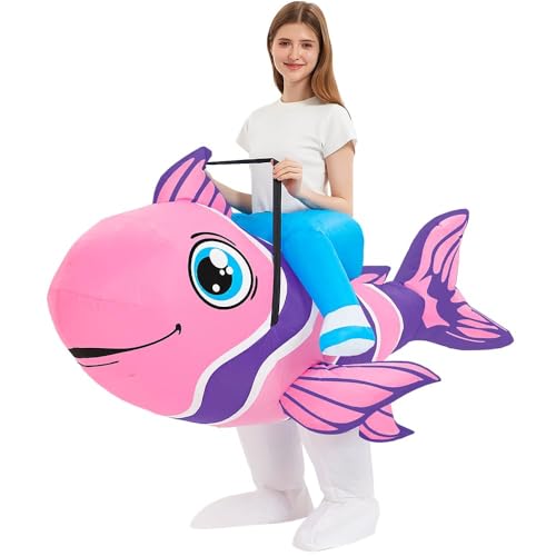 JASHKE Aufblasbares Kostüm für Erwachsene Reitfisch-Kostüm Aufblasbare Halloween-Kostüme Aufblasbare Kostüme für Karneval JASHKE Aufblasbares Kostüm für Erwachsene Reitfisch-Kostüm Aufblasbare Halloween-Kostüme Aufblasbare Kostüme für Karneval von JASHKE