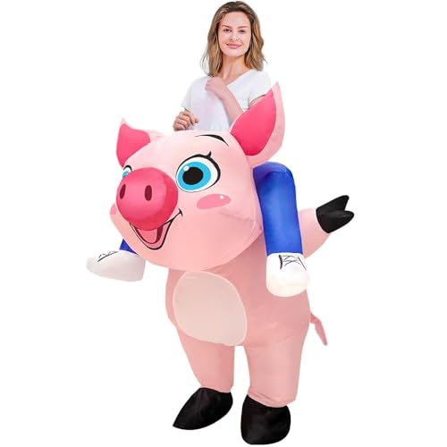 JASHKE Aufblasbares Schweine Kostüm Schweinekostüm für Erwachsene Aufblasbare Halloweenkostüme Karnevalskostüme Erwachsene JASHKE Aufblasbares Schweine Kostüm Schweinekostüm für Erwachsene Aufblasbare Halloweenkostüme Karnevalskostüme Erwachsene von JASHKE