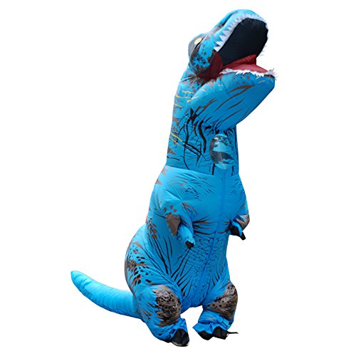 JASHKE Aufblasbares T-Rex Kostüm Aufblasbares Dinosaurier Kostüm Dino Kostüme für Erwachsene von JASHKE