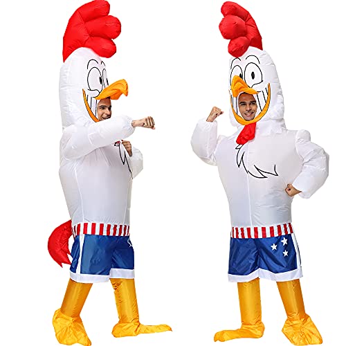 JASHKE Hahn Aufblasbares Kostüm Verkleidung Halloween Kostüm Aufblasbares Kostüm Erwachsene von JASHKE