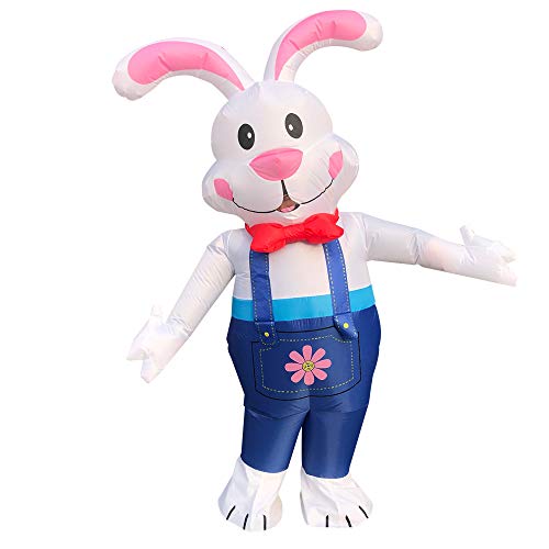 JASHKE Osterhasen Kostüm Erwachsene Aufblasbares Hasenkostüm Herren Damen Kaninchen Kostüm Aufblasbar für Erwachsene JASHKE Osterhasen Kostüm Erwachsene Aufblasbares Hasenkostüm Herren Damen Kaninchen Kostüm Aufblasbar für Erwachsene von JASHKE