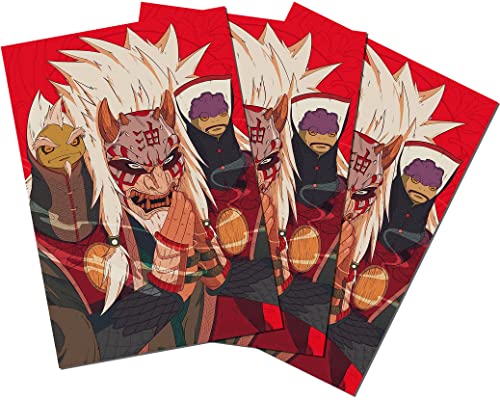 JAW REX Yu-Gi-Oh! Jiraiya Card Sleeves (Naruto Shippuden) | 60 Japanese Size Kartenhüllen von JAW REX