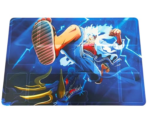 One Piece Card Game Playmat TCG Spielmatte (61 x 40 cm) | Gear 5 Nika Luffy v Kaido (with Field Zones) von JAW REX