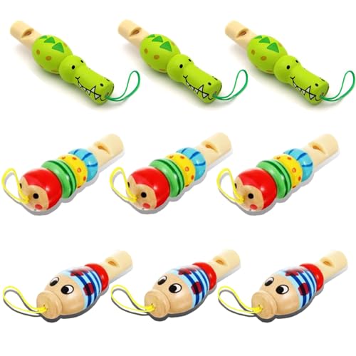 9 Stück Holzpfeifen für Kinder, Zufälliger Stil Vogelpfeife Kinder, Holzpfeife für Kinder, Kleine Holztrompete Tierpfeife, Tierpfeifen, Tier-Holzpfeifen für Kinder, Geeignet für Versammlungen, Spiele 9 Stück Holzpfeifen für Kinder, Zufälliger Stil Vogelpfeife Kinder, Holzpfeife für Kinder, Kleine Holztrompete Tierpfeife, Tierpfeifen, Tier-Holzpfeifen für Kinder, Geeignet für Versammlungen, Spiele von JAWAI
