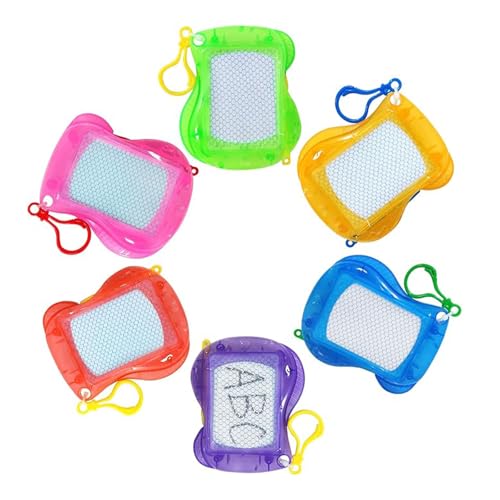 JAWAI 6 Stück Mini-Zeichentafel, Mini Maltafel Zaubertafel, Magnetische Maltafel für Kinder, Kreatives Lernspielzeug, Kleine Überraschungsgeschenke für Kinder von JAWAI