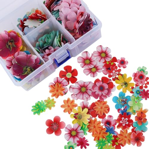 360PCS Essbare Blumen Cupcake Topper, Essbare Kirschblüten Blumendeko Essbare Tortendeko Cupcake Deko Hochzeitstorte Party Dessert Lebensmittel Dekor für Kuchendekoration Hochzeit Essensdekor von JAWSEU