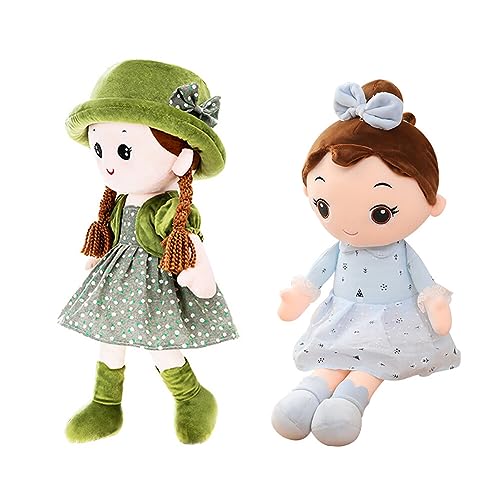 JAWSEU 2 Stück Stoffpuppe Kuschelpuppe, Schöne Stoffpuppe Plüsch süße Stoffpuppe mit Kleidung und Haaren Baby Fee Plüschpuppe für Kinder Dekoration Geburtstagsgeschenk Kuscheltiere Plüschtiere JAWSEU 2 Stück Stoffpuppe Kuschelpuppe, Schöne Stoffpuppe Plüsch süße Stoffpuppe mit Kleidung und Haaren Baby Fee Plüschpuppe für Kinder Dekoration Geburtstagsgeschenk Kuscheltiere Plüschtiere von JAWSEU