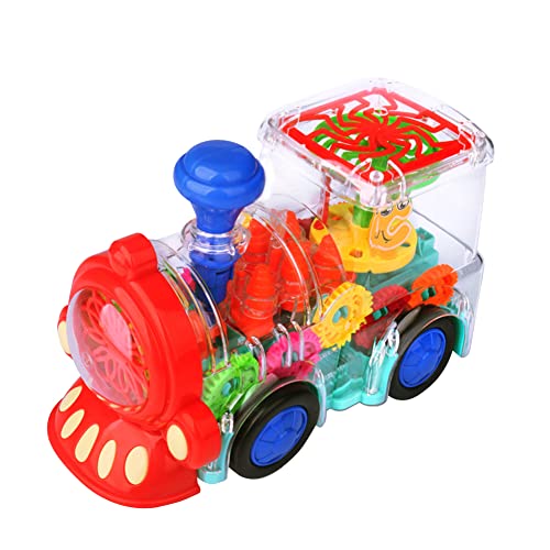JAWSEU Elektrisches Eisenbahn-Spielzeug, Transparentes Elektrischer Musikzug, Elektrische Zahnradbahn Mit Licht Und Musik Kinder Pädagogisches Spielzeug Für Kinder JAWSEU Elektrisches Eisenbahn-Spielzeug, Transparentes Elektrischer Musikzug, Elektrische Zahnradbahn Mit Licht Und Musik Kinder Pädagogisches Spielzeug Für Kinder von JAWSEU