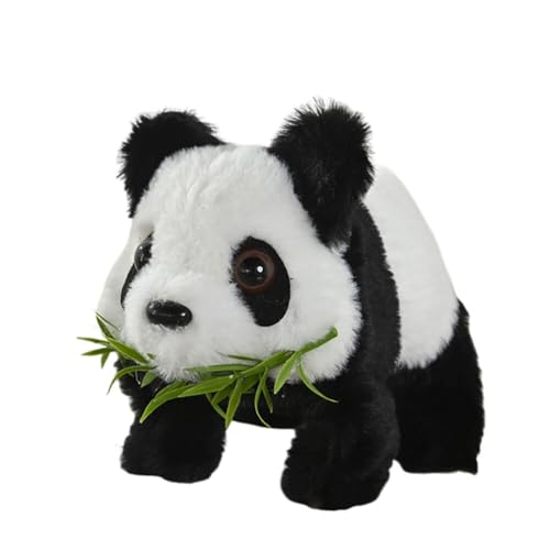 JAWSEU Interaktives Plüschtier Panda, Elektronische Haustiere Roboter Panda Elektrisch Spielzeug Panda Kuscheltier für Kinder Simulation Panda Plüschtier Kuscheltier lebensecht gestaltetes Plüschtier von JAWSEU