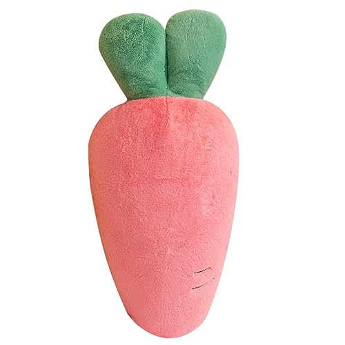 JAWSEU Karotte Umarmung Kissen, Plüsch Spielzeug Karotte Figur Dekokissen Kinder Gemüsekissen Plüsch, Niedliche Gefüllte Tiere Puppe Spielzeug Geschenke Für Schlafzimmer, Sofa, Bürodekoration von JAWSEU