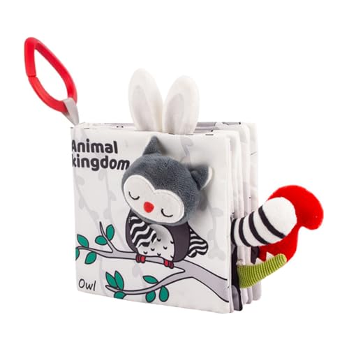 JAWSEU Kontrastbuch Schwarz Weiß, 3D-Tierschwänze Knittern Sensorische Bücher Baby Bücher Quiet Book Babyspielzeug Buch mit Quietsche Babybuch stoffbuch fühlbuch knisterbuch Geschenk für Baby JAWSEU Kontrastbuch Schwarz Weiß, 3D-Tierschwänze Knittern Sensorische Bücher Baby Bücher Quiet Book Babyspielzeug Buch mit Quietsche Babybuch stoffbuch fühlbuch knisterbuch Geschenk für Baby von JAWSEU