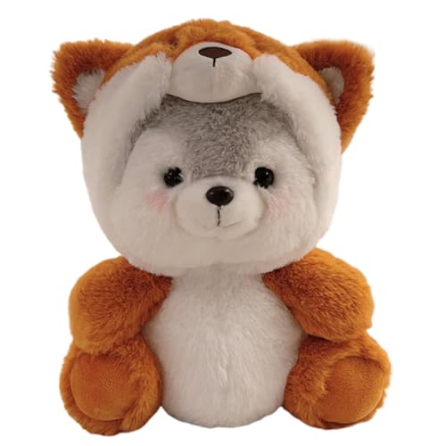 JAWSEU Kuscheltier Fuchs Stofftier Fuchs Kissen Fuchs Plüschtier Fuchs Kuscheltier Stofftier Plüsch Spielzeug Plüschpuppe für Kindergeschenke Plüschkissen Sofakissen Süßes Geschenk Geburtstage von JAWSEU