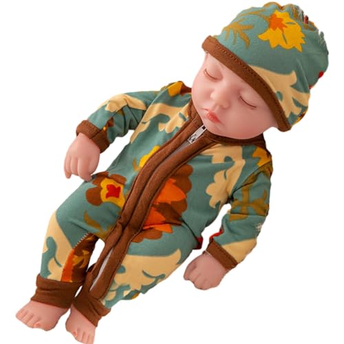 JAWSEU Mini Puppenspielzeug Newborn Baby Schlafende Wiedergeburt Puppen, Handgefertigte Waschbare Reborn Baby Puppen Miniatur Puppenspielzeug Mit Kleidung JAWSEU Mini Puppenspielzeug Newborn Baby Schlafende Wiedergeburt Puppen, Handgefertigte Waschbare Reborn Baby Puppen Miniatur Puppenspielzeug Mit Kleidung von JAWSEU