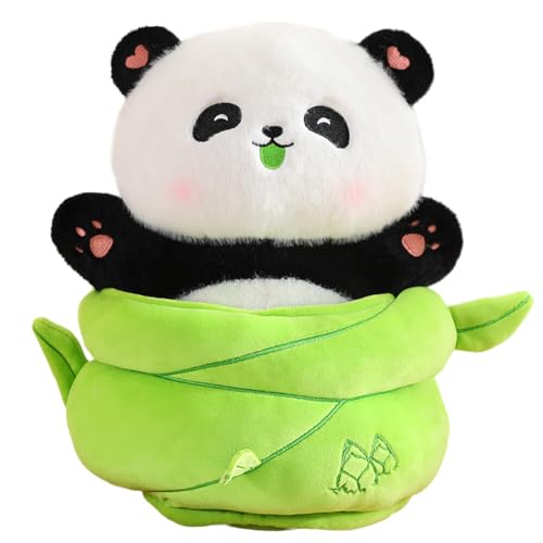 JAWSEU Panda Kuscheltier Panda Kissen Wurfkissen Schlafkissen weicher Kuscheltiere Stofftiere Puppe Panda Kuscheltier Süße Pandas Stofftier Puppen Flauschige Panda Puppe Schlafkissen Wurfkissen von JAWSEU