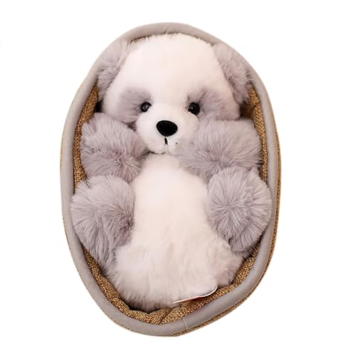 JAWSEU Panda Plüsch Kissen Panda Kuscheltier Niedliches Panda Körper Kissen Plüsch Puppe Spielzeug Weiches Panda Stofftier Spielzeug Flauschige Panda Puppe Kawaii Sofakissen Geschenk für Kinder von JAWSEU