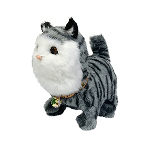 Plüschtier Spielzeug Katze der Läuft und Bellt, Haustiere Katze, Interaktives Spielzeug Katze Elektrische Katze Spielzeug, Geschenk für Mädchen und Jungen Plüschtier Spielzeug Katze der Läuft und Bellt, Haustiere Katze, Interaktives Spielzeug Katze Elektrische Katze Spielzeug, Geschenk für Mädchen und Jungen von JAWSEU