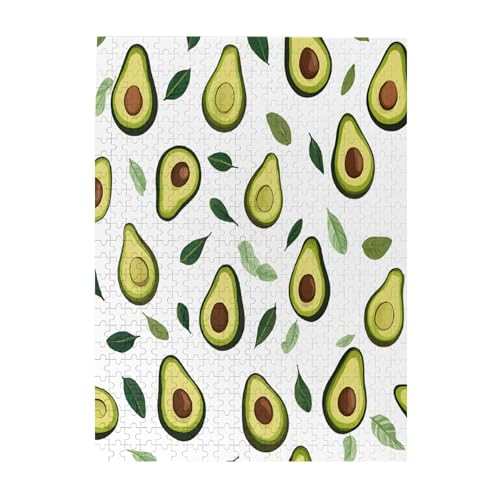 Avocado - Print 500 Teile Bilderpuzzles für Erwachsene, umweltfreundliches Holzpuzzle mit Bildern, Geschenk für Familienspaß und Entspannung Avocado - Print 500 Teile Bilderpuzzles für Erwachsene, umweltfreundliches Holzpuzzle mit Bildern, Geschenk für Familienspaß und Entspannung von JAYWIS