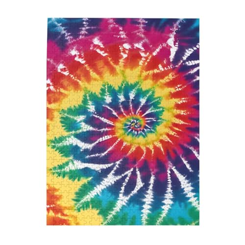 Batik-Regenbogen – Druck 500 Teile Bilderpuzzles für Erwachsene, umweltfreundliches Holzpuzzle mit Bildern, Geschenk für Familienspaß und Entspannung Batik-Regenbogen – Druck 500 Teile Bilderpuzzles für Erwachsene, umweltfreundliches Holzpuzzle mit Bildern, Geschenk für Familienspaß und Entspannung von JAYWIS
