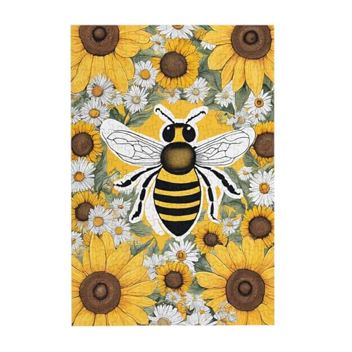 Bee & Sunflowers – Druck 300 Teile Bilderpuzzle – Holz für Erwachsene, Familienspaß und Entspannungsgeschenk Bee & Sunflowers – Druck 300 Teile Bilderpuzzle – Holz für Erwachsene, Familienspaß und Entspannungsgeschenk von JAYWIS