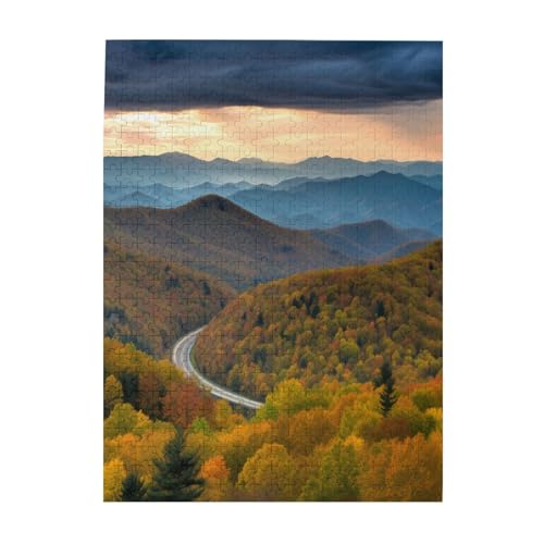 Blue Ridge Parkway Mountains – Druck 500 Teile Bilderpuzzles für Erwachsene, umweltfreundliches Holzpuzzle mit Bildern, Geschenk für Familienspaß und Entspannung Blue Ridge Parkway Mountains – Druck 500 Teile Bilderpuzzles für Erwachsene, umweltfreundliches Holzpuzzle mit Bildern, Geschenk für Familienspaß und Entspannung von JAYWIS