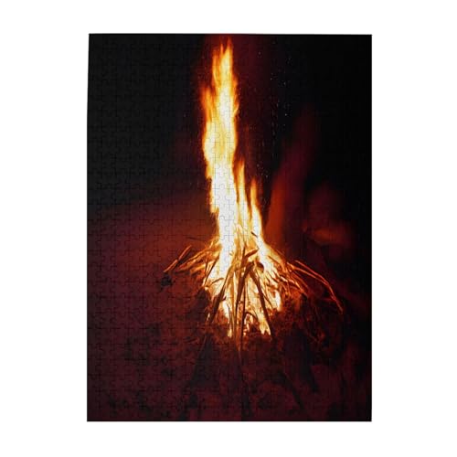 Camping Lagerfeuer – Druck 500 Teile Bilderpuzzles für Erwachsene, umweltfreundliches Holzpuzzle mit Bildern, Geschenk für Familienspaß und Entspannung Camping Lagerfeuer – Druck 500 Teile Bilderpuzzles für Erwachsene, umweltfreundliches Holzpuzzle mit Bildern, Geschenk für Familienspaß und Entspannung von JAYWIS