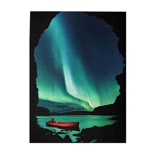 Celestial Night – 500 Teile Bilderpuzzles für Erwachsene, umweltfreundliches Holzpuzzle mit Bildern, Geschenk für Familienspaß und Entspannung von JAYWIS