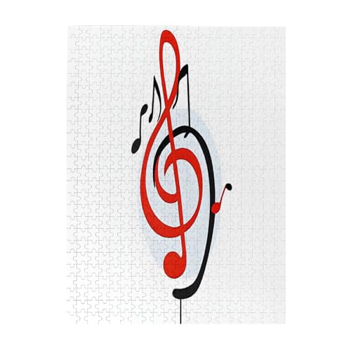 Farbige Musik – 500-teiliges Bilderpuzzle für Erwachsene, umweltfreundliches Holzpuzzle mit Bildern, Geschenk für Familienspaß und Entspannung von JAYWIS