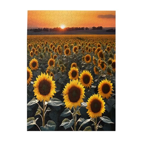 Farm Sonnenblumen - Druck 500 Teile Bilderpuzzles für Erwachsene Umweltfreundliches Holzpuzzle mit Bildern Geschenk für Familie Spaß und Entspannung Farm Sonnenblumen - Druck 500 Teile Bilderpuzzles für Erwachsene Umweltfreundliches Holzpuzzle mit Bildern Geschenk für Familie Spaß und Entspannung von JAYWIS