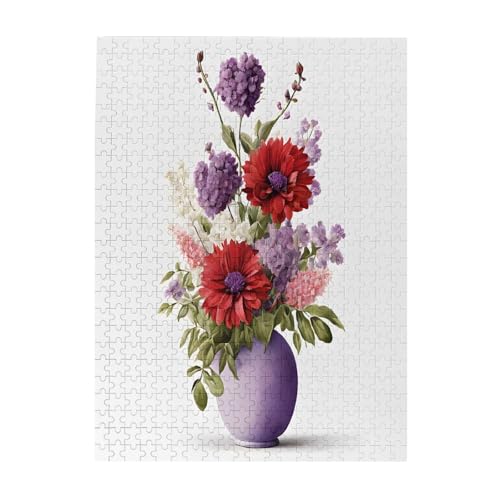Flower - Print 500 Teile Bilderpuzzles für Erwachsene, umweltfreundliches Holzpuzzle mit Bildern, Geschenk für Familienspaß und Entspannung Flower - Print 500 Teile Bilderpuzzles für Erwachsene, umweltfreundliches Holzpuzzle mit Bildern, Geschenk für Familienspaß und Entspannung von JAYWIS