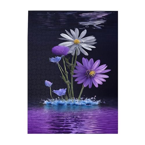 Flower - Print 500 Teile Bilderpuzzles für Erwachsene, umweltfreundliches Holzpuzzle mit Bildern, Geschenk für Familienspaß und Entspannung Flower - Print 500 Teile Bilderpuzzles für Erwachsene, umweltfreundliches Holzpuzzle mit Bildern, Geschenk für Familienspaß und Entspannung von JAYWIS