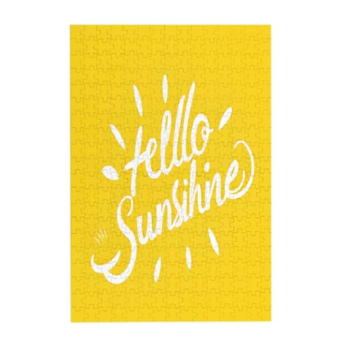 Goodlooking Hello - Print 300-teiliges Bilderpuzzle aus Holz für Erwachsene, Familienspaß und Entspannungsgeschenk von JAYWIS