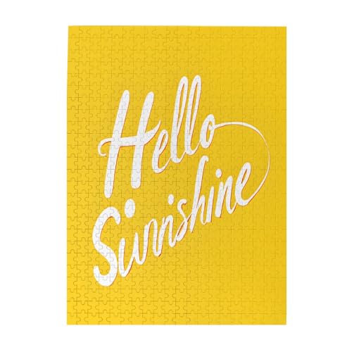 Goodlooking Hello - Print 500 Teile Bilderpuzzles für Erwachsene, umweltfreundliches Holzpuzzle mit Bildern, Geschenk für Familienspaß und Entspannung von JAYWIS