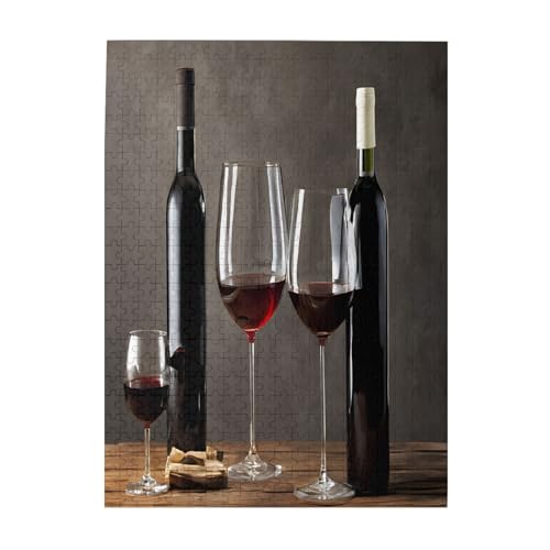 Grape Wine – Druck 500 Teile Bilderpuzzles für Erwachsene, umweltfreundliches Holzpuzzle mit Bildern, Geschenk für Familienspaß und Entspannung von JAYWIS