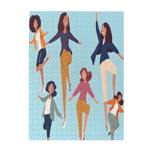 Gymnastikspiel – Druck 500 Teile Bilderpuzzles für Erwachsene Umweltfreundliches Holzpuzzle mit Bildern Geschenk für Familienspaß und Entspannung von JAYWIS
