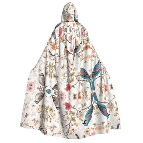 Halloween-Umhang mit japanischer Kiefer und Vögeln – bedruckter Halloween-Umhang für Erwachsene, voller Länge, für Festivals, Gothic-Veranstaltungen und Kostümpartys Halloween-Umhang mit japanischer Kiefer und Vögeln – bedruckter Halloween-Umhang für Erwachsene, voller Länge, für Festivals, Gothic-Veranstaltungen und Kostümpartys von JAYWIS