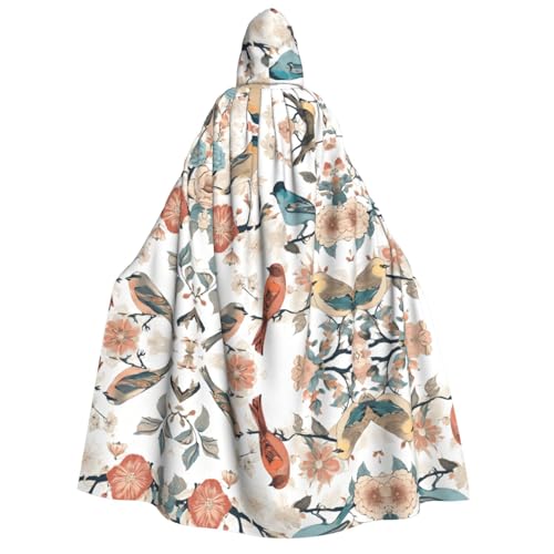 Halloween-Umhang mit japanischer Kiefer und Vögeln – bedruckter Halloween-Umhang für Erwachsene, voller Länge, für Festivals, Gothic-Veranstaltungen und Kostümpartys Halloween-Umhang mit japanischer Kiefer und Vögeln – bedruckter Halloween-Umhang für Erwachsene, voller Länge, für Festivals, Gothic-Veranstaltungen und Kostümpartys von JAYWIS