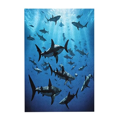 Hammerhead Sharks – Druck 300 Teile Bilderpuzzle – Holz für Erwachsene, Familienspaß und Entspannungsgeschenk Hammerhead Sharks – Druck 300 Teile Bilderpuzzle – Holz für Erwachsene, Familienspaß und Entspannungsgeschenk von JAYWIS