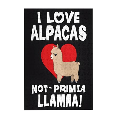 I Love Alpacas – Druck 300 Teile Bilderpuzzle – Holz für Erwachsene, Familienspaß und Entspannungsgeschenk I Love Alpacas – Druck 300 Teile Bilderpuzzle – Holz für Erwachsene, Familienspaß und Entspannungsgeschenk von JAYWIS