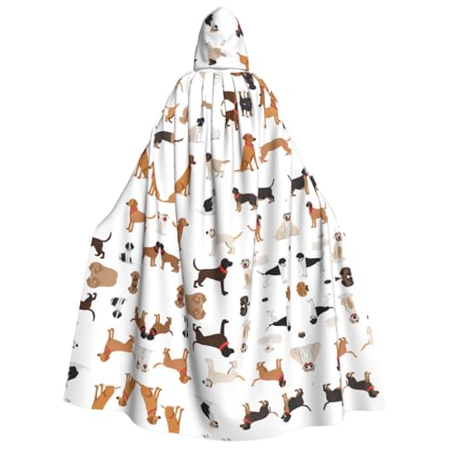 JAYWIS Beagle Dog – Erwachsenen-Umhang mit Kapuze – bedruckter Umhang in voller Länge für Festivals, Gothic-Veranstaltungen und Kostümpartys JAYWIS Beagle Dog – Erwachsenen-Umhang mit Kapuze – bedruckter Umhang in voller Länge für Festivals, Gothic-Veranstaltungen und Kostümpartys von JAYWIS