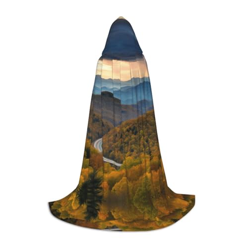 JAYWIS Blue Ridge Parkway Mountains – Bedruckter verstellbarer Umhang für Teenager, Halloween-Abenteuer, Partys und festliche Anlässe, Größe L JAYWIS Blue Ridge Parkway Mountains – Bedruckter verstellbarer Umhang für Teenager, Halloween-Abenteuer, Partys und festliche Anlässe, Größe L von JAYWIS